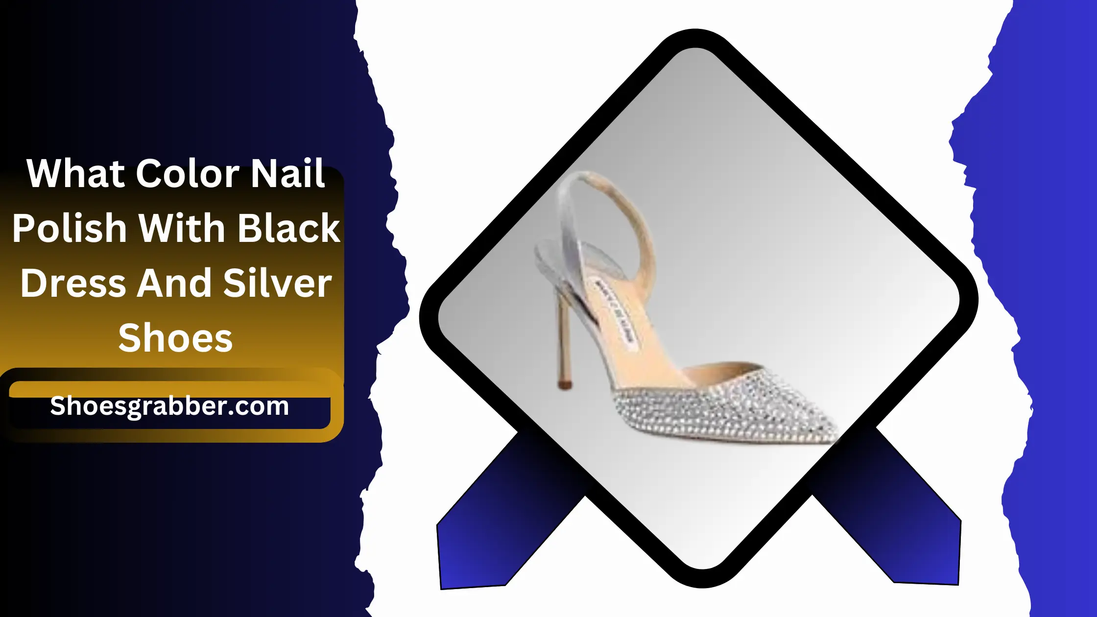 What Color Nail Polish With Black Dress And Silver Shoes - Party-Ready Look